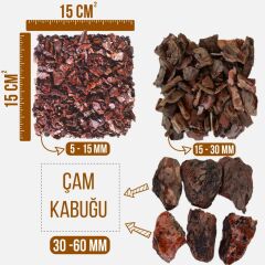 Toptan Çam Kabuğu 40lt 20-60 mm*50 adet 1 PALET Doğal Çam Ağacı Kabuğu