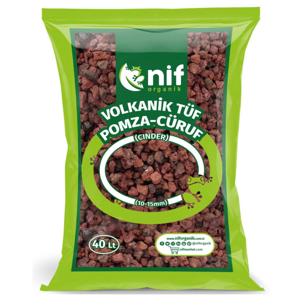 Nif Organik Volkanik Tüf 0-5 mm 25 Kg - Cüruf - Lav Taşı