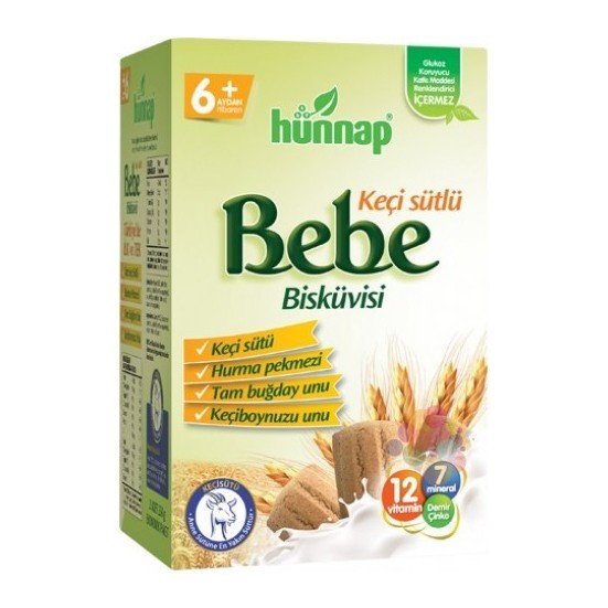 Hünnap Keçi Sütlü Bebe Bisküvisi 400 gr