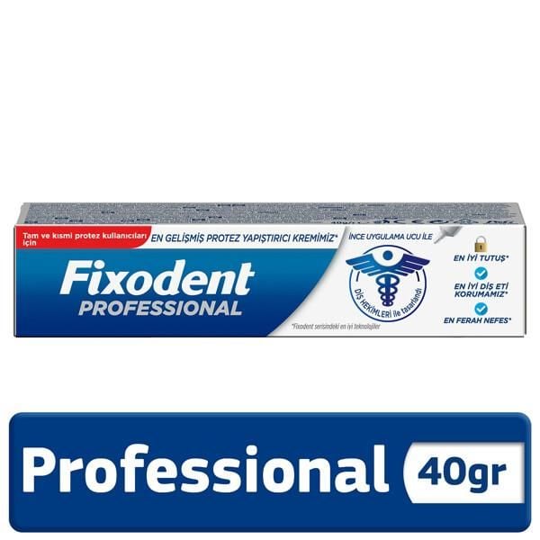 Fixodent Diş Protez Yapıştırıcı Krem Professional 40 gr
