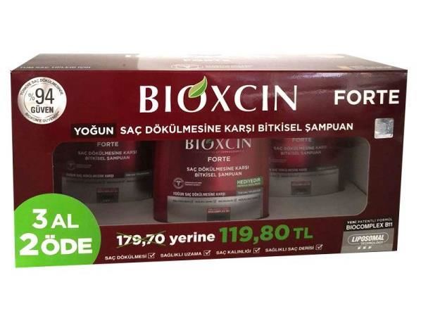 Bioxcin Forte Şampuan 300 ml - 3 Al 2 Öde (119,80 TL Etiketli)