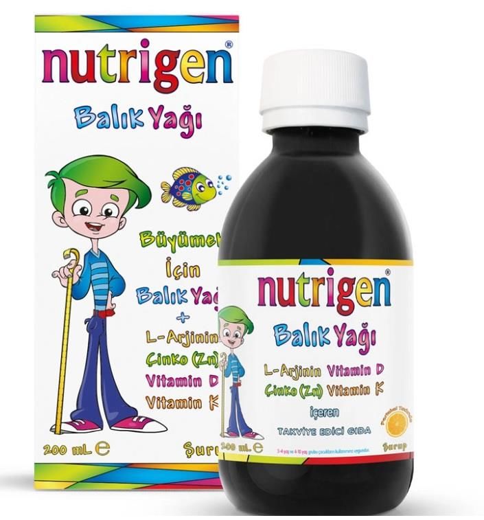 Nutrigen Balık Yağı Şurubu 200 ml - Okul Seti Hediyeli