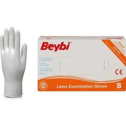 Beybi Nitril Muayene Eldiveni Small 100'lü