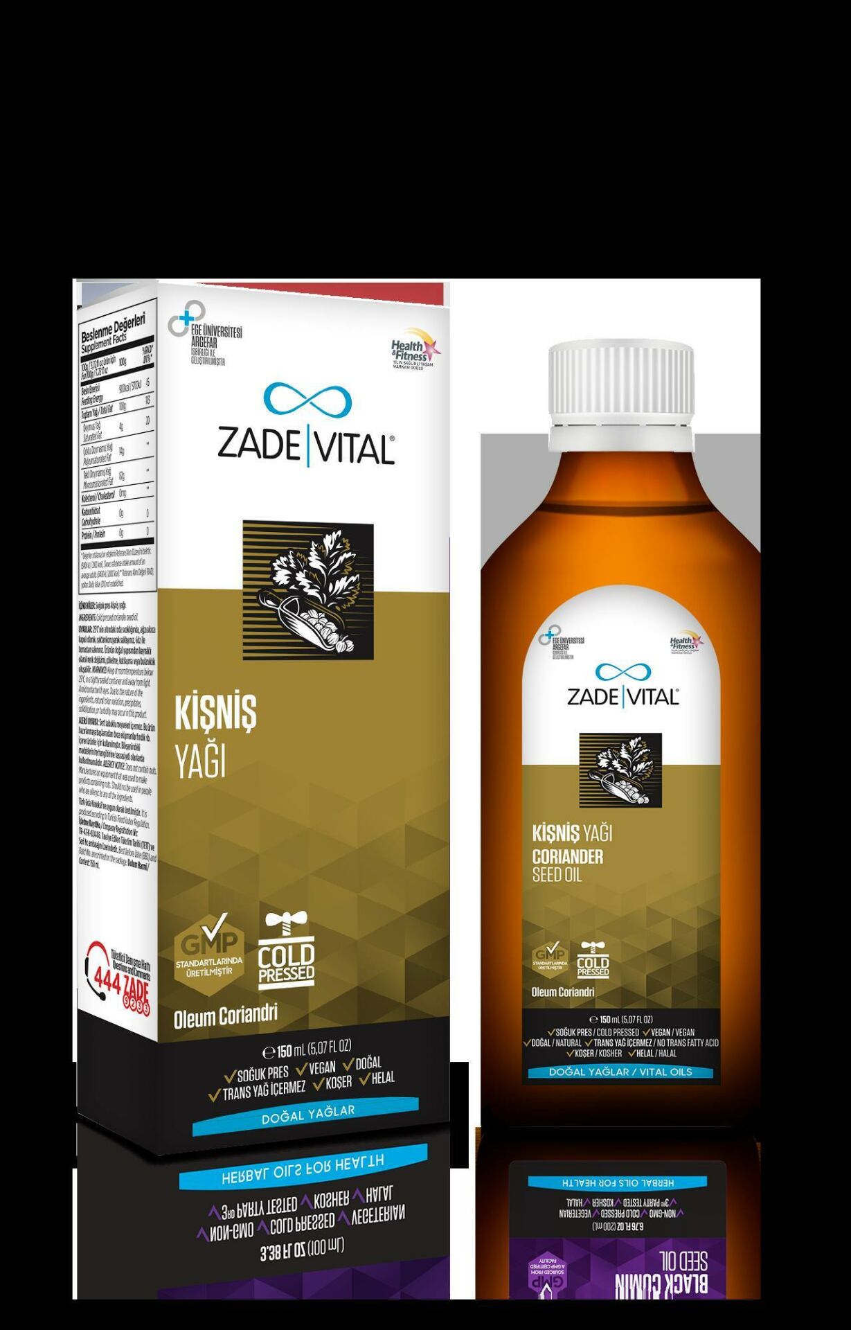 Zade Vital Kişniş Yağı 150 ml