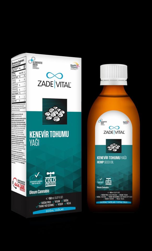 Zade Vital Kenevir Tohumu Yağı 150 ml