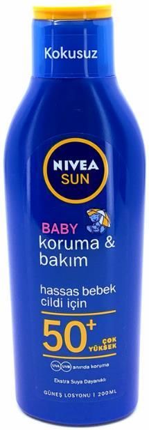 Nivea Sun Baby Bakım Yapan Güneş Sütü SPF50+ 200 ml