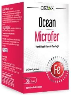 Orzax Ocean Microfer Takviye Edici Gıda 30 Tablet