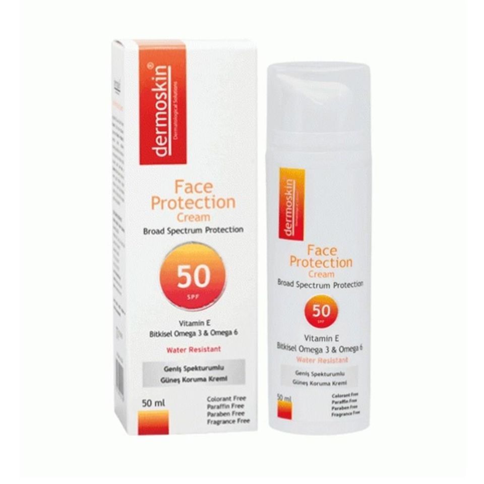 Dermoskin Face Protection SPF50 Güneş Koruyucu Krem 50 ml
