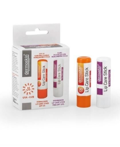 Dermoskin Dudak Nemlendirici Stick SPF30 - 2'li Kofre