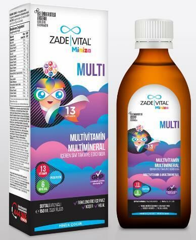 Zade Vital Miniza Multivitamin & Multimineral Şurup 150 ml