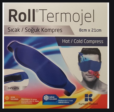 Roll Termojel Göz İçin Sıcak Soğuk Kompres Jel 8 x 21 cm