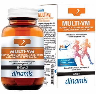 Dinamis Multi VM - Multivitamin ve Multimineral 30 Tablet