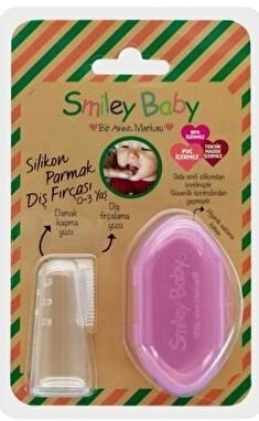 Smiley Baby Slikon Parmak Diş Fırçası Pembe