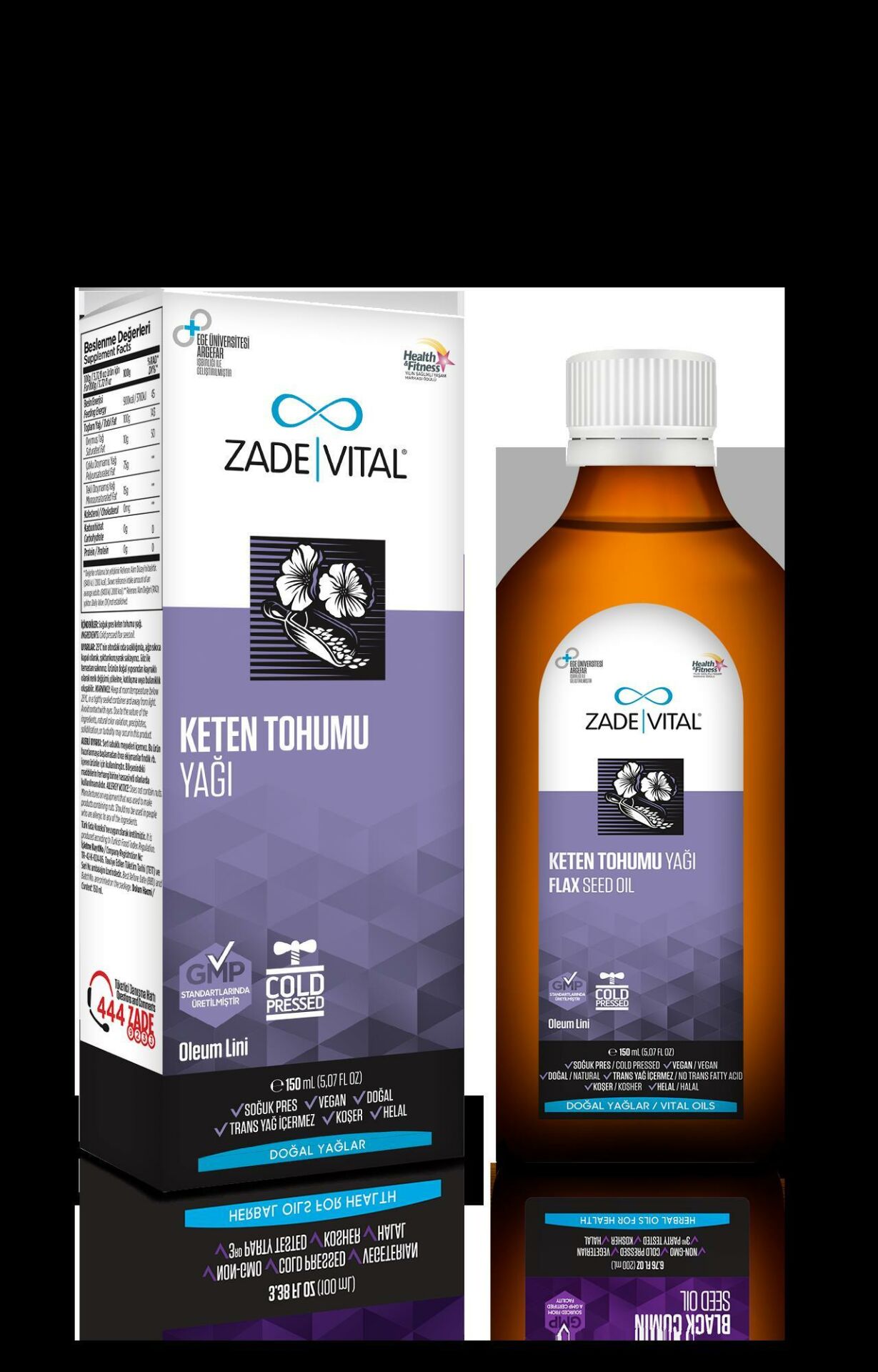 ZADE VİTAL KETEN TOHUMU YAĞI 150 ML