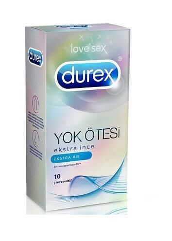 Durex Yok Ötesi - Ekstra İnce Ekstra His 10 Adet Prezervatif