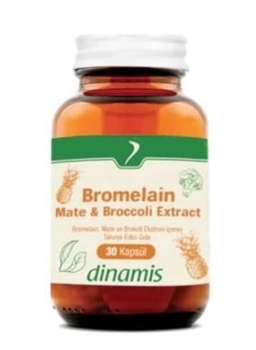 Dinamis Bromelain Mate &b Roccoli Extract 30 Kapsül