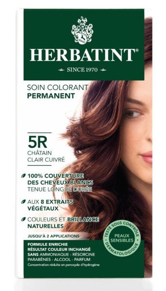 Herbatint Bitkisel Saç Boyası 5R - Light Copper Chestnut (Açık Bakır Kahve)