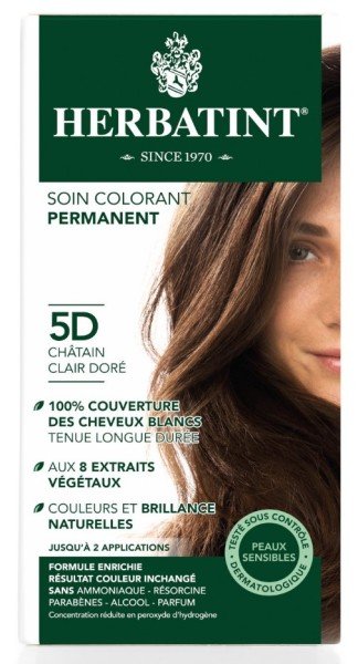 Herbatint Bitkisel Saç Boyası 5D - Light Golden Chestnut (Açık Altın Kahve)