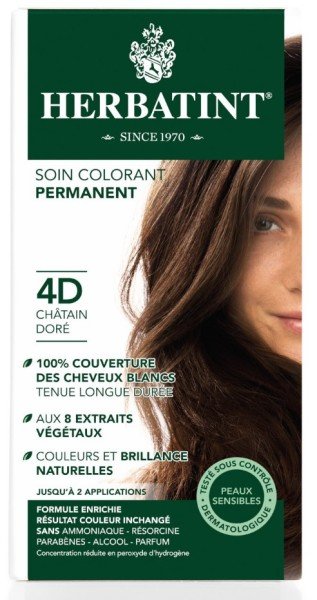 Herbatint Bitkisel Saç Boyası 4D Golden Chestnut 150 ml- Altın Kestane