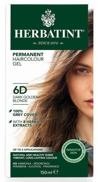 Herbatint Bitkisel Saç Boyası 6D Dark Golden Blonde 150 ml - Koyu Altın Sarısı