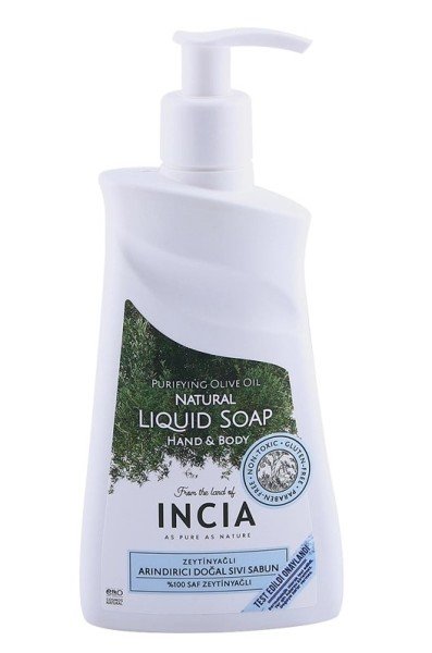 Incia Zeytinyağlı Arındırıcı Doğal Sıvı Sabun 250 ml