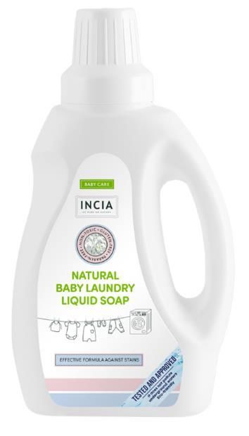 INCIA %100 Doğal Bebek Çamaşır Sabunu (Bitkisel Deterjan) Yumuşatıcılı Lavanta 750 ml