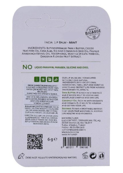 Doğal Naneli Dudak Besleyici 6gr