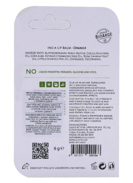 Doğal Portakallı Dudak Besleyici 6gr