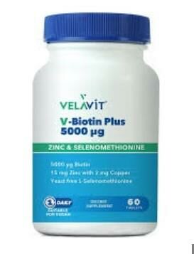 Velavit V-Biotin 5000 mg 60 Tablet