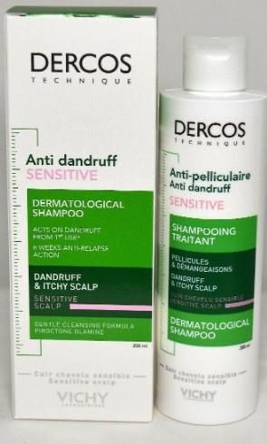 Vichy Dercos Anti-Pelliculaire Şampuan Hassas ve Kaşıntılı Saç Derisi 200 ml