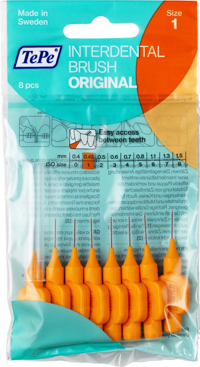 TEPE DİŞ ARASI FIRÇA TURUNCU 0.45 MM