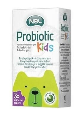 NBL Probiotic Kids 30 Çiğneme Tableti