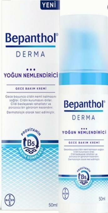 Bepanthol Derma Yoğun Nemlendirici Gece Bakım Kremi 50 ml