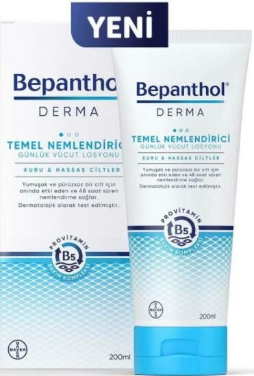 Bepanthol Derma Temel Nemlendirici Günlük Vücut Losyonu 200 ml