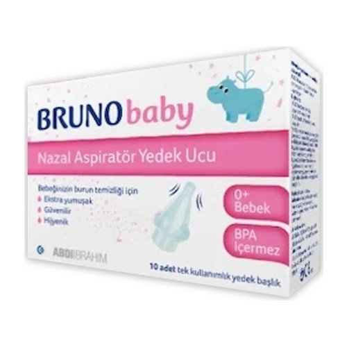 Bruno Baby Nazal Aspiratör Yedek Ucu 10 Adet