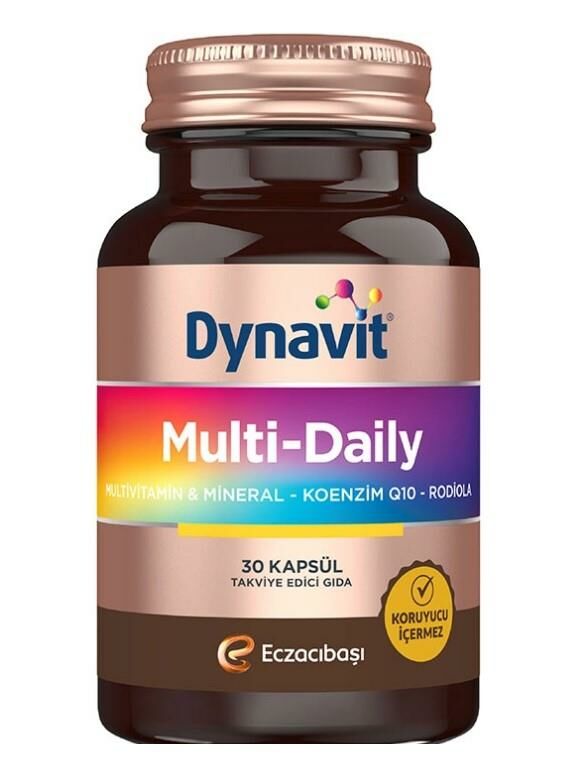 Dynavit multi-Daily Koenzim Q10-RODIOLA 30 Kapsül