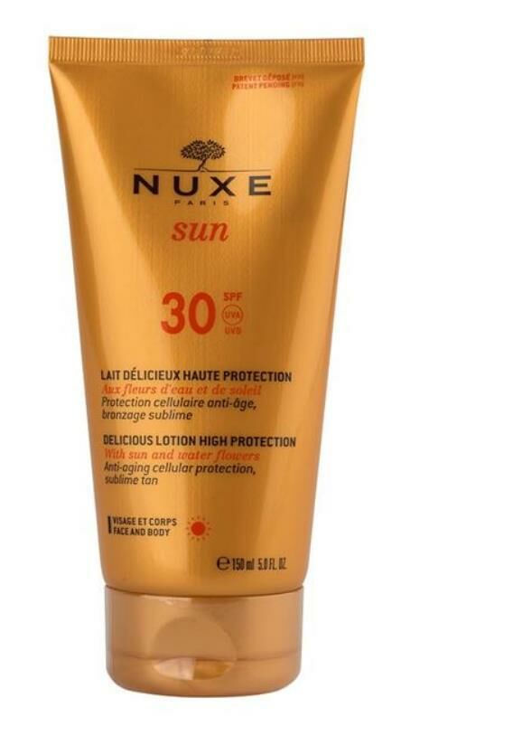 Nuxe Lait Delicieux SPF30 - Güneş Koruyucu Yüz ve Vücut Sütü SPF30 150 ml