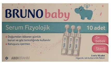 Bruno Serum Fizyolojik 5 ml x 10 Flakon