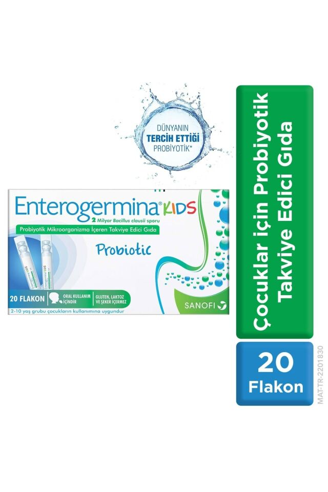 Kids 20 Flakon 2 Milyar Bacillus Clausii Sporu Içeren Probiyotik