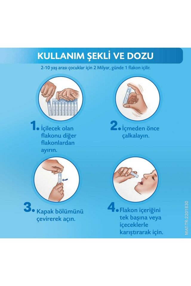 Kids 20 Flakon 2 Milyar Bacillus Clausii Sporu Içeren Probiyotik