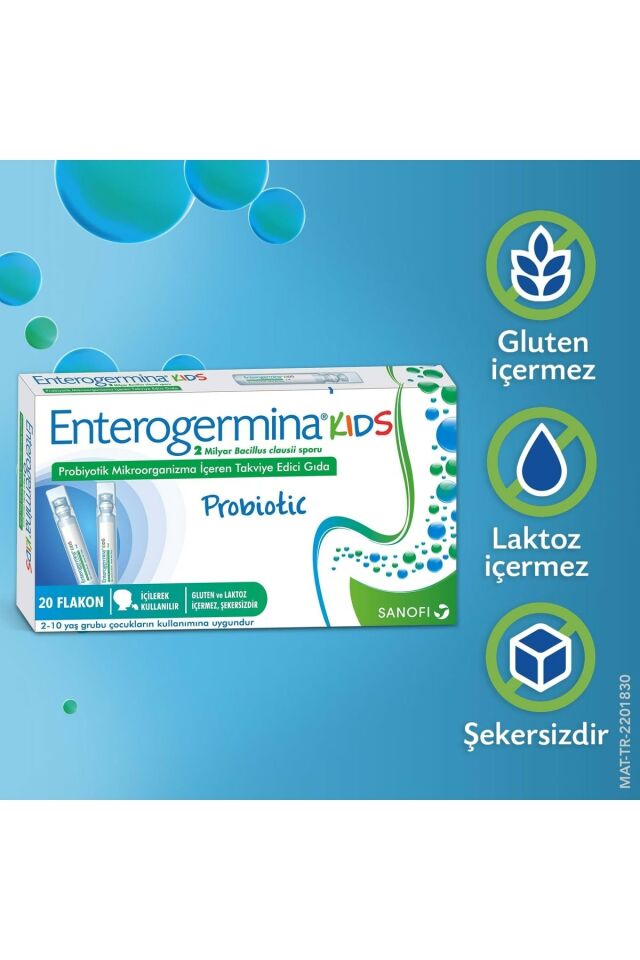 Kids 20 Flakon 2 Milyar Bacillus Clausii Sporu Içeren Probiyotik