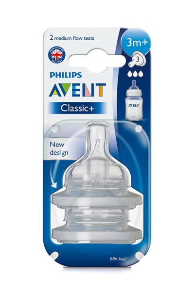 Avent Biberon Emziği 3 Delik 3ay+