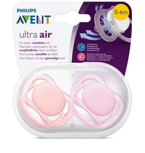 Avent Ultra Air Emzik 0-6 ay Kız - Renkli