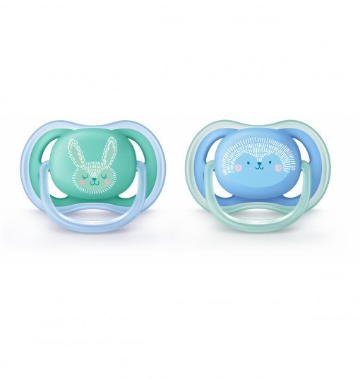 Avent Ultra Air Emzik 6-18 ay Erkek - Desenli