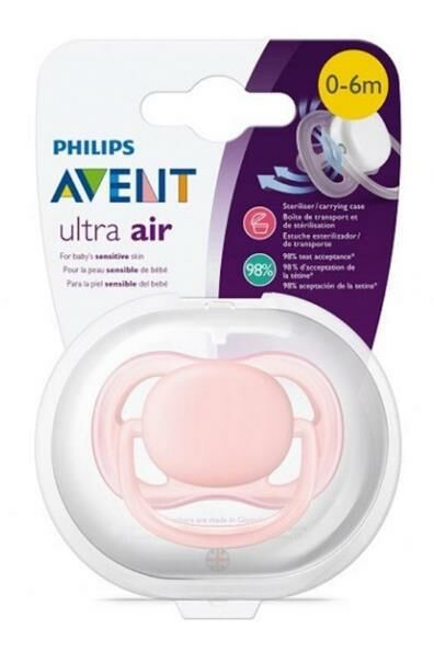 Avent SCF445/10 Ultra Air Anatomik Emzik Tekli Pembe 0-6 Ay