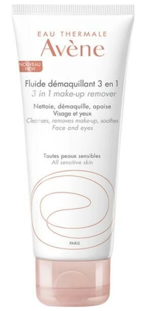 Avene Fluide Demaquillant 3 in 1 100 ml - Hassas & Karma Ciltler için 3'ü 1 Arada Temizleme Losyonu