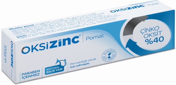 Oksizinc %40 Çinko Oksit Pomat 100 gr