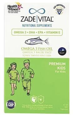 Zade Vital Omega 3 Premium Kids 45 Kapsül