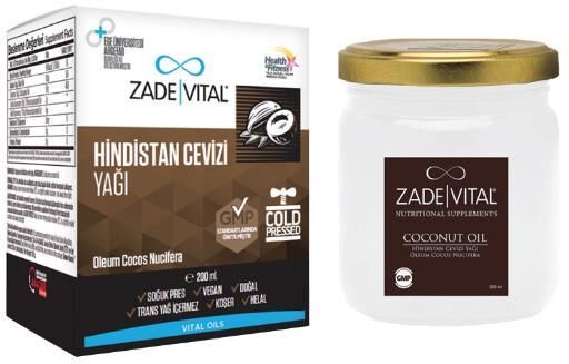 Zade Vital Hindistan Cevizi Yağı 200 ml