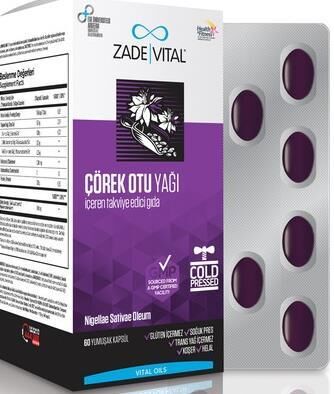 Zade Vital Çörek Otu Yağı 60 Kapsül